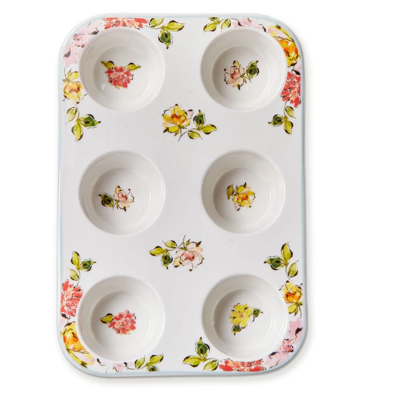 In Bloom Stoneware Muffin Pan