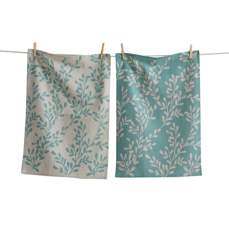 Leafy Vine Dishtowels, set of 2