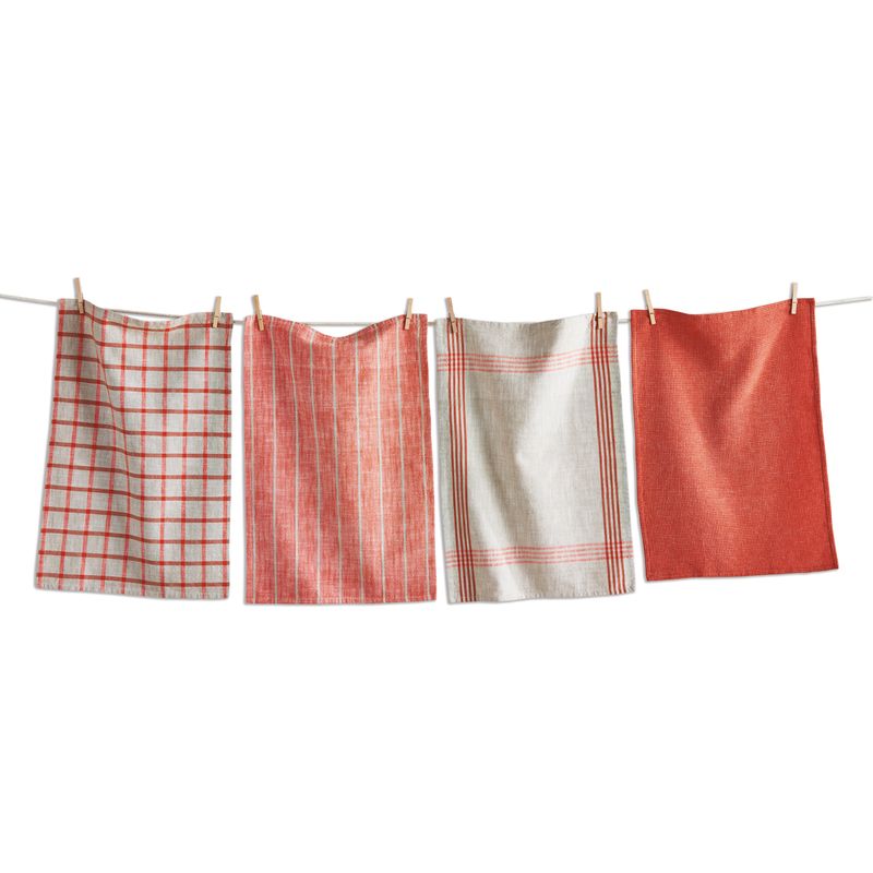 Orange Canyon Dishtowels, set of 4