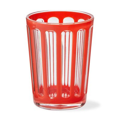 12oz Orange Acrylic Tumbler Glass