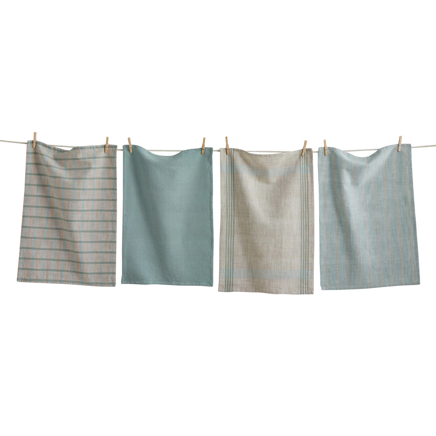 Light Blue Canyon Dishtowels, set of 4
