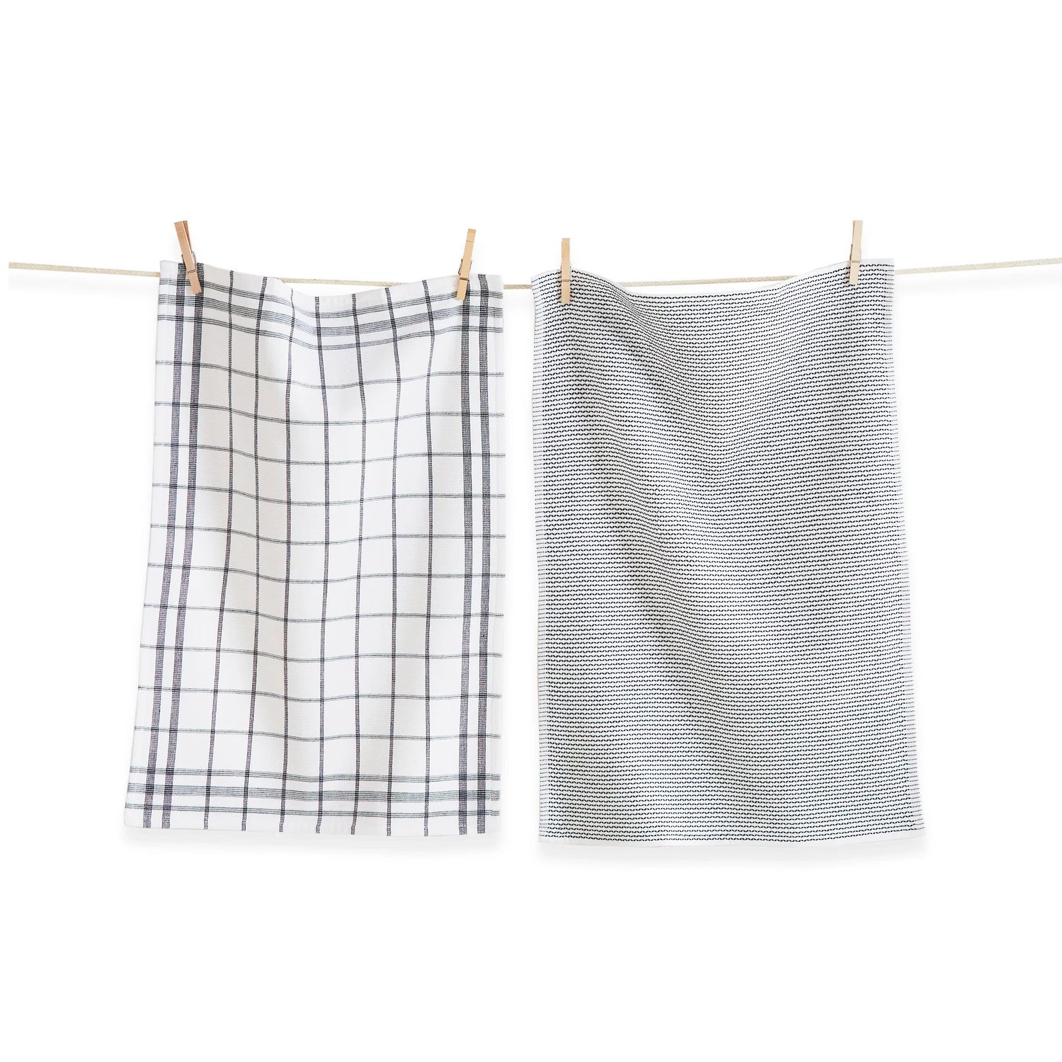 Dark Green Terry Dishtowels, set of 2