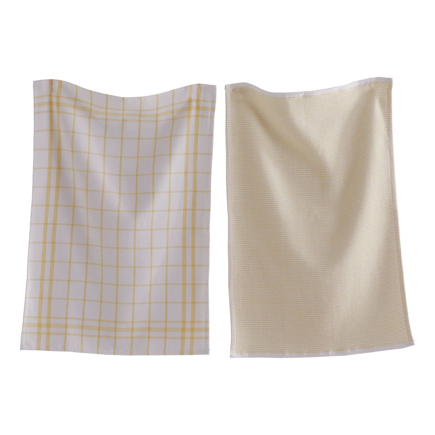 Yellow Terry Dishtowels, set of 2