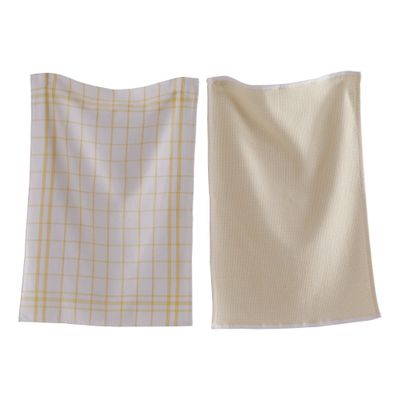 Yellow Terry Dishtowels, set of 2