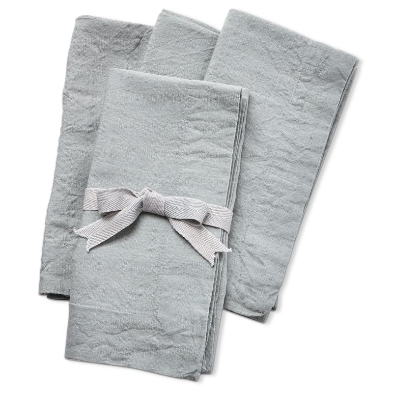 Grey Slub Napkins, set of 4