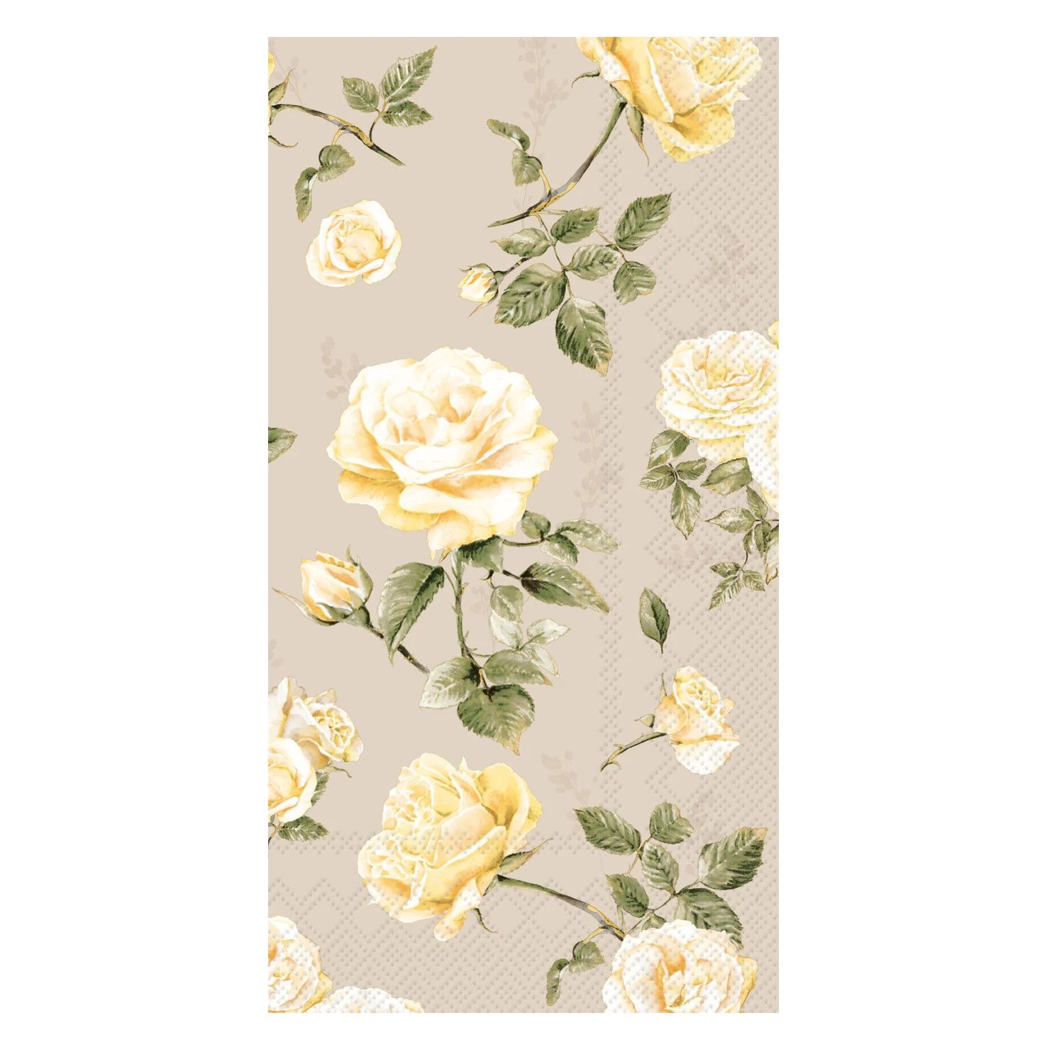 Beth Roses Paper Dinner Napkins, set of 16