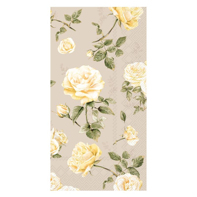 Beth Roses Paper Dinner Napkins, set of 16
