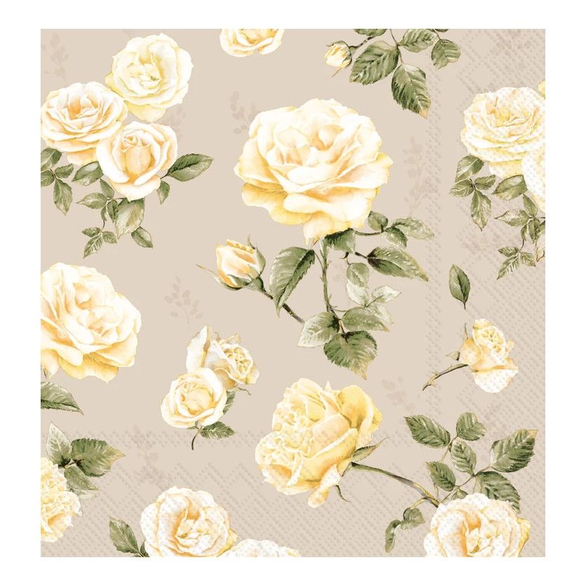 Beth Roses Lunch Napkins, set of 20