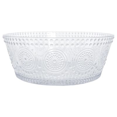 Clear Glass Serving Bowl
