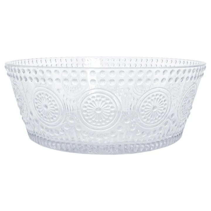 Clear Glass Serving Bowl