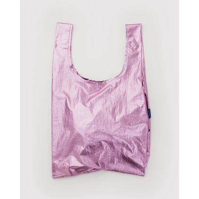 Blush Metallic Baggu Reusable Tote Bag