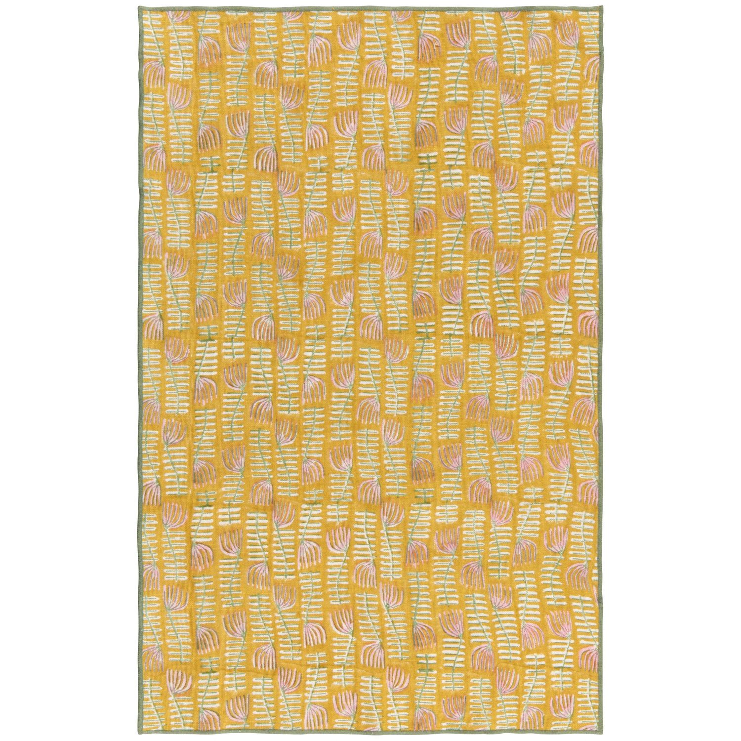 Venus Block Print Dishtowel