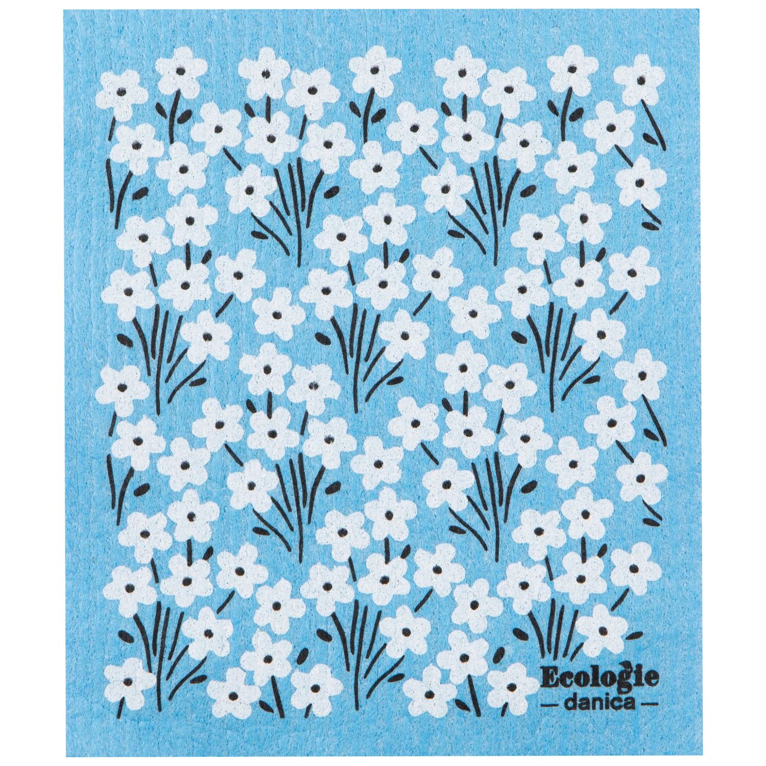 Blue Bouquet Cellulose Dishcloth