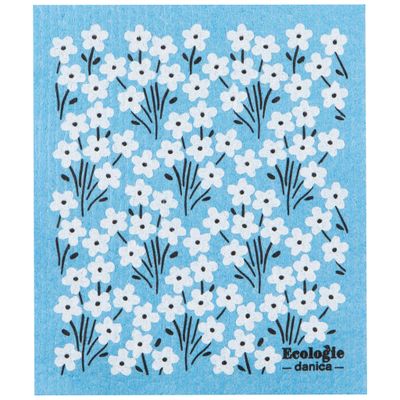 Blue Bouquet Cellulose Dishcloth
