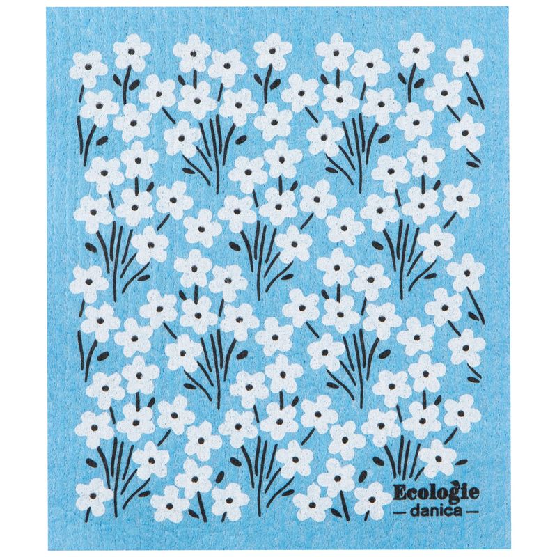 Blue Bouquet Cellulose Dishcloth