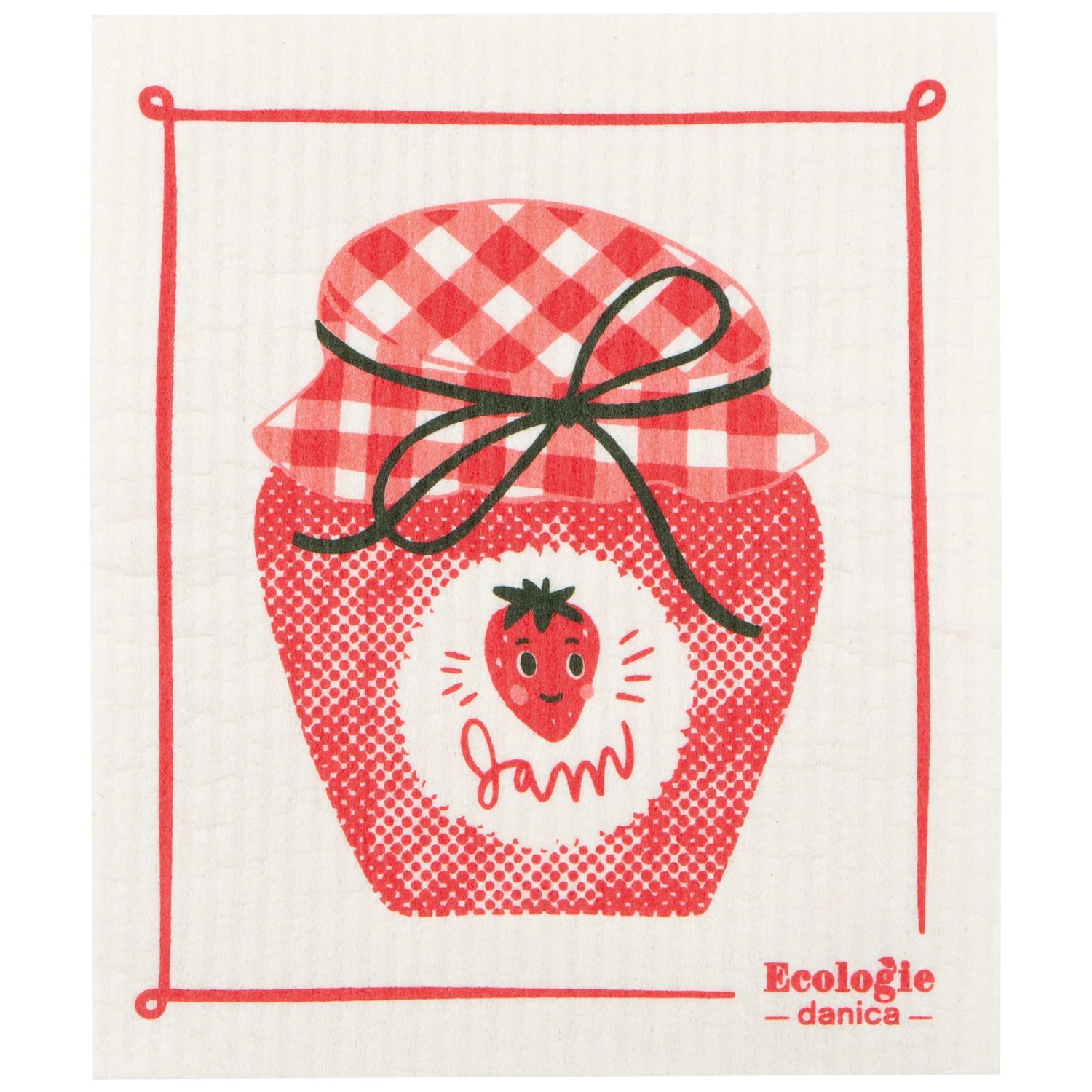 Strawberry Jam Cellulose Dishcloth