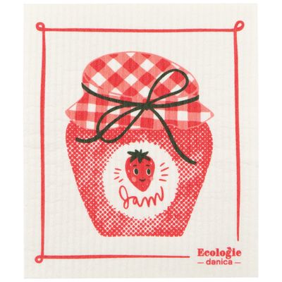 Strawberry Jam Cellulose Dishcloth
