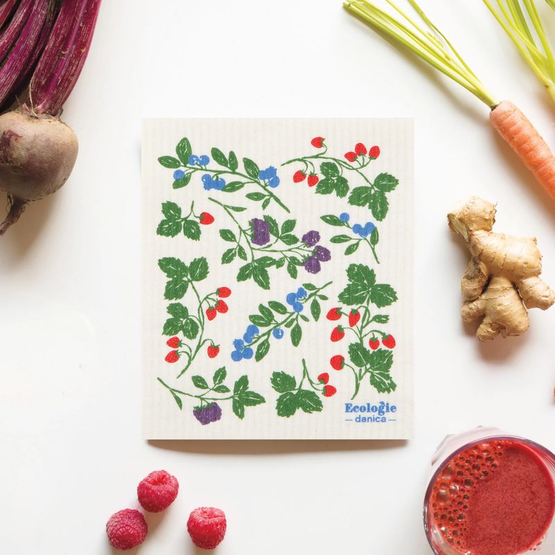Berry Bramble Cellulose Dishcloth