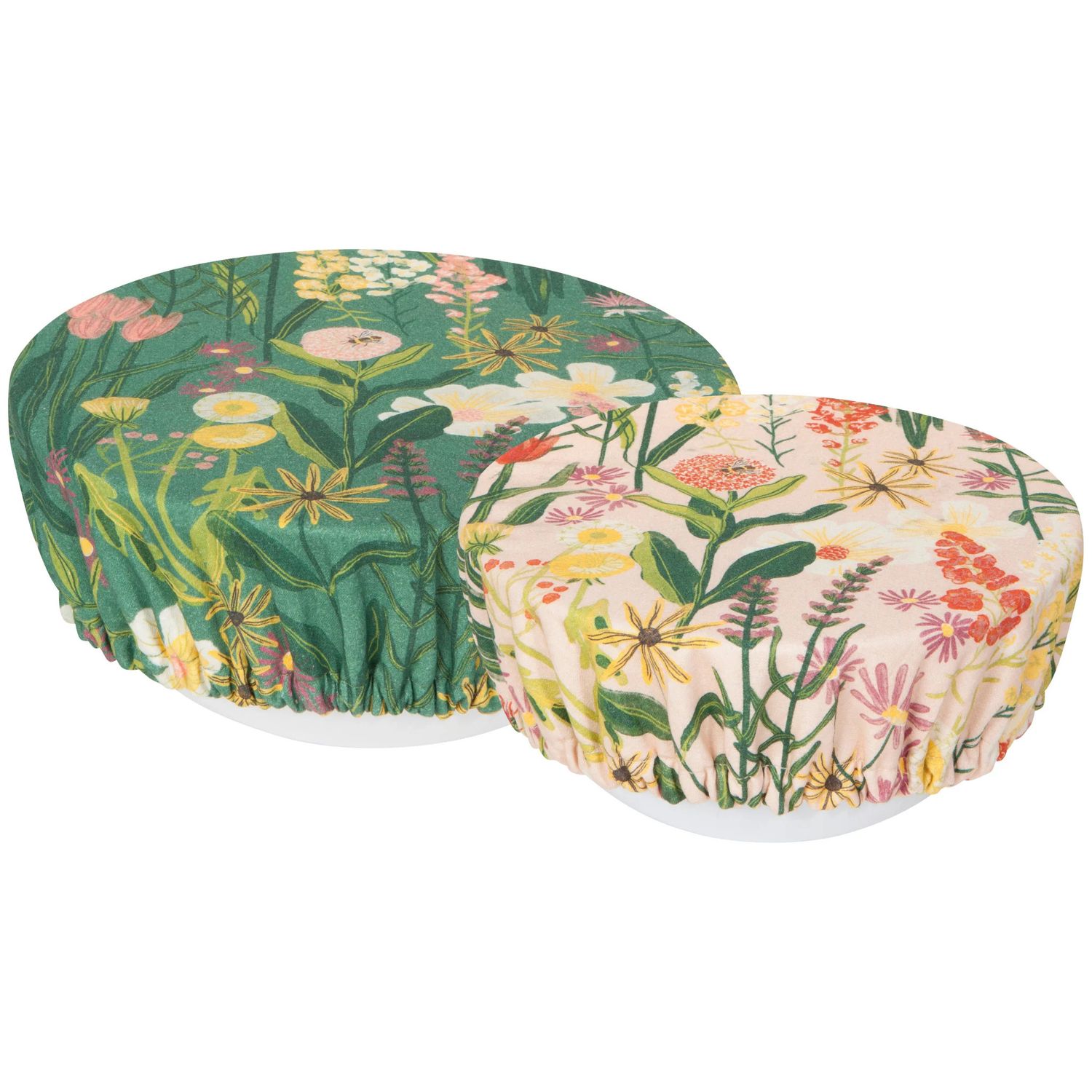 Bees &amp; Blooms Bowl Covers, set of 2