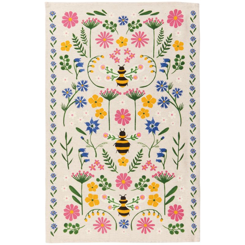 Bee Garden Dishtowel
