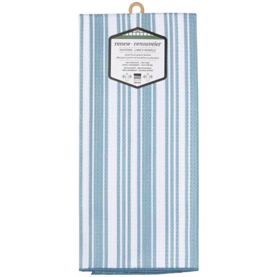 Slate Blue Stripe Dishtowel
