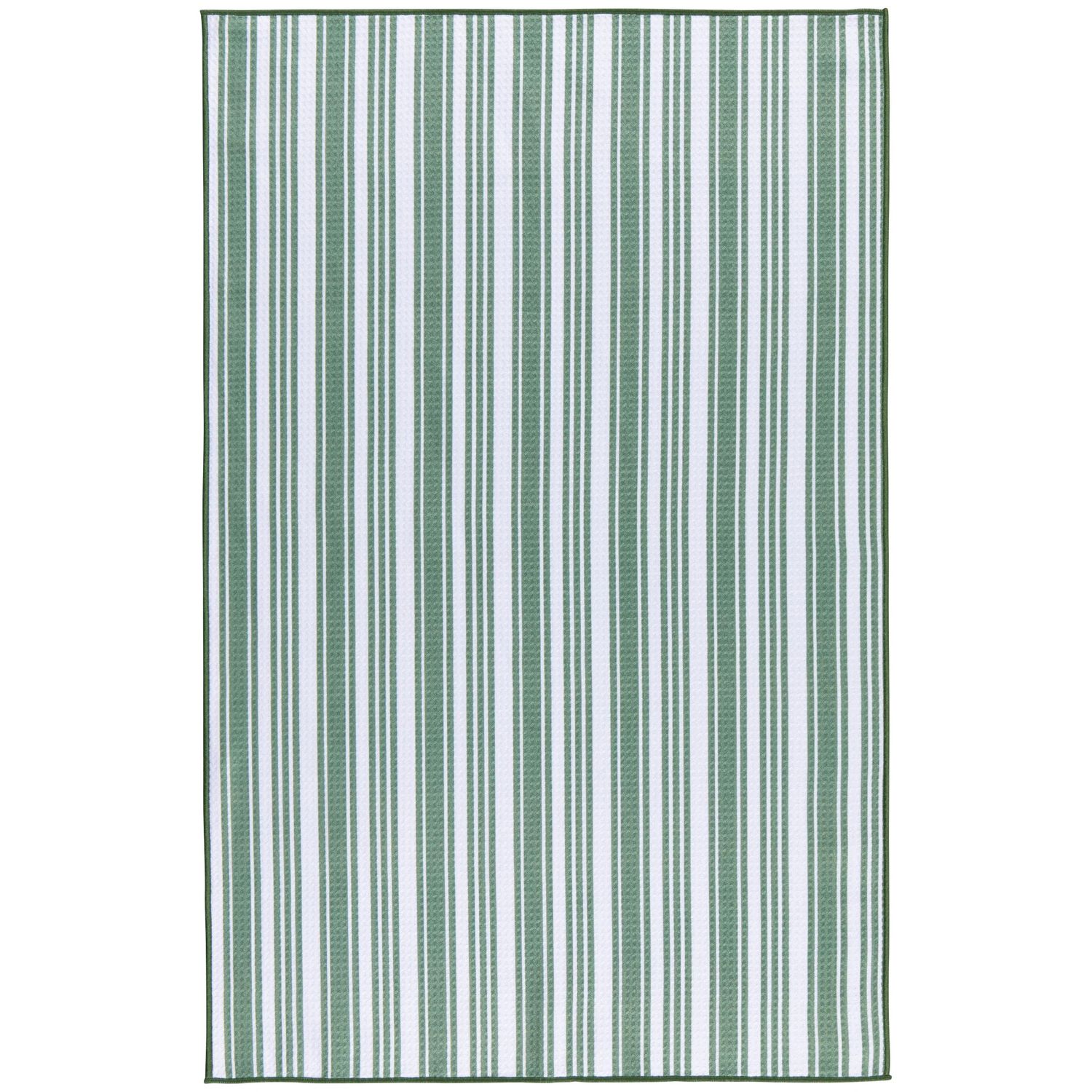Elm Green Stripe Dishtowel