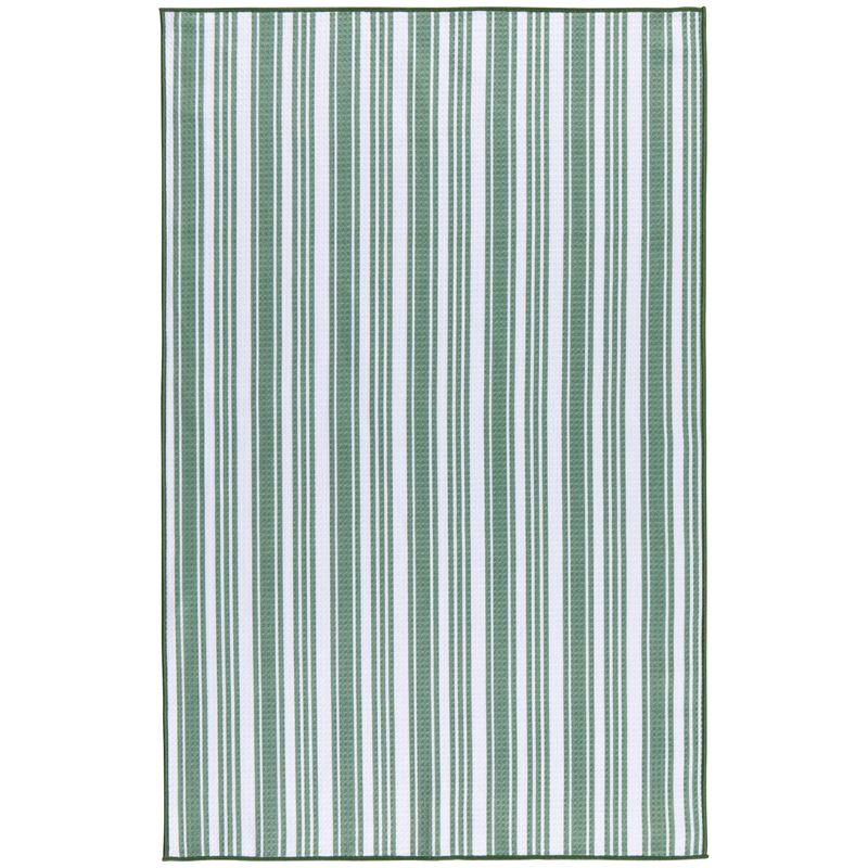 Elm Green Stripe Dishtowel