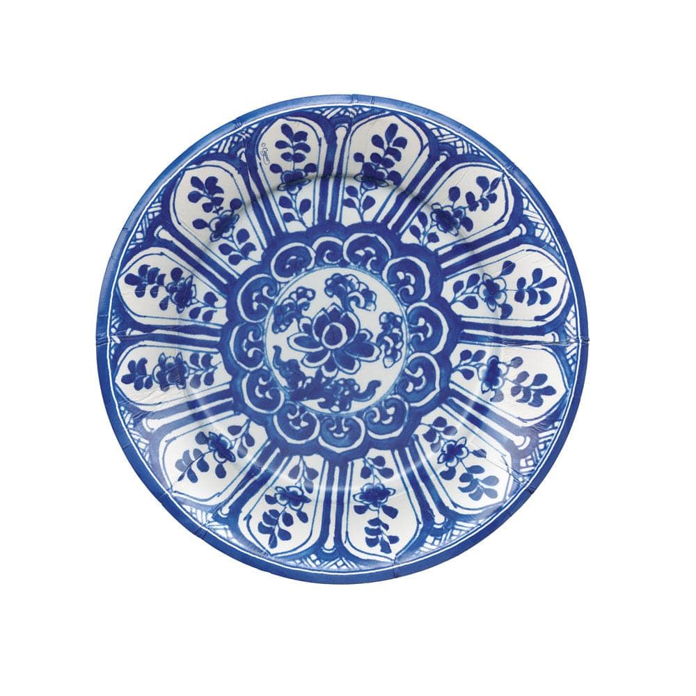Indigo Garden Dessert Plates, set of 8