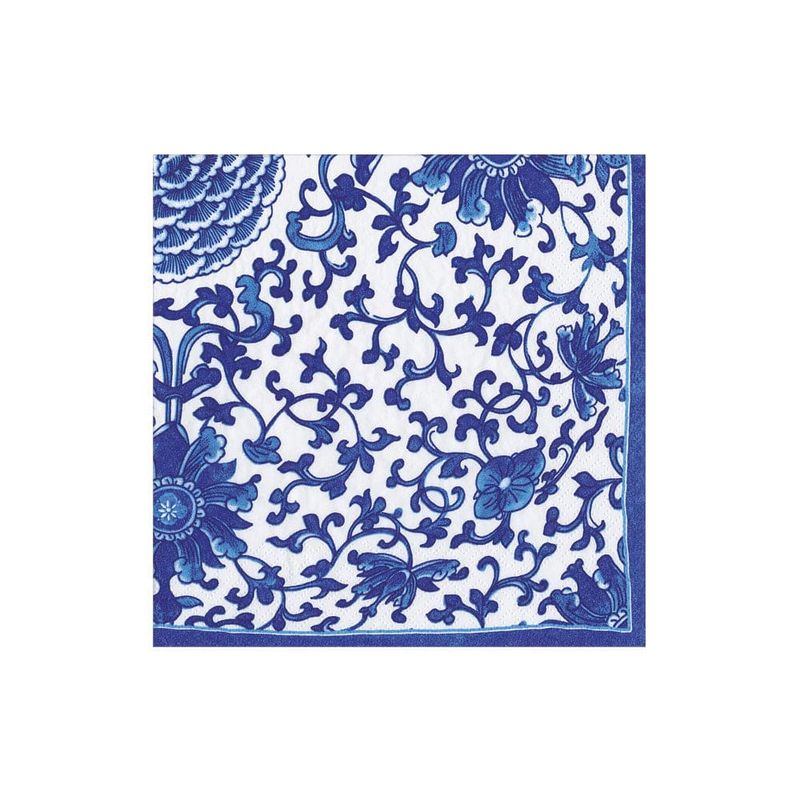 Indigo Garden Cocktail Napkins