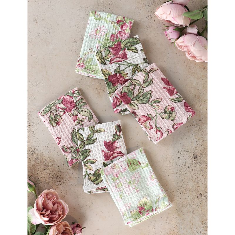 April Cornell Sweet Pea Dishcloths, set of 6