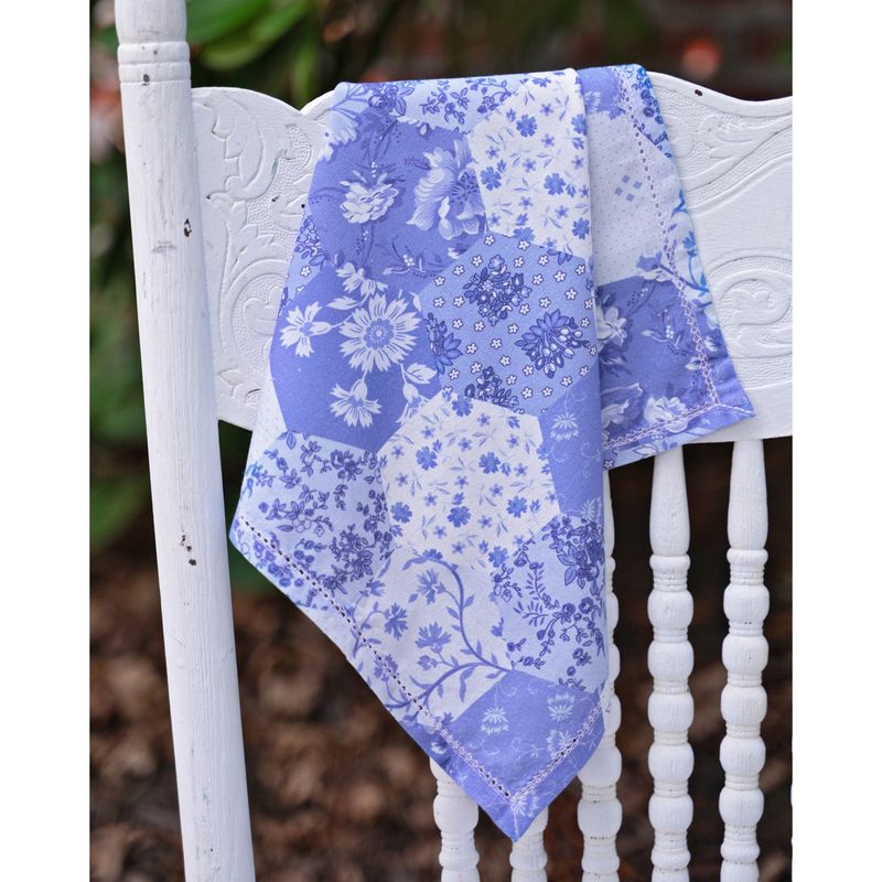 April Cornell Blue Porcelain Patchwork Napkins, set of 4