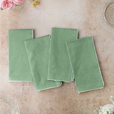 April Cornell Sage Cottage Napkins, set of 4