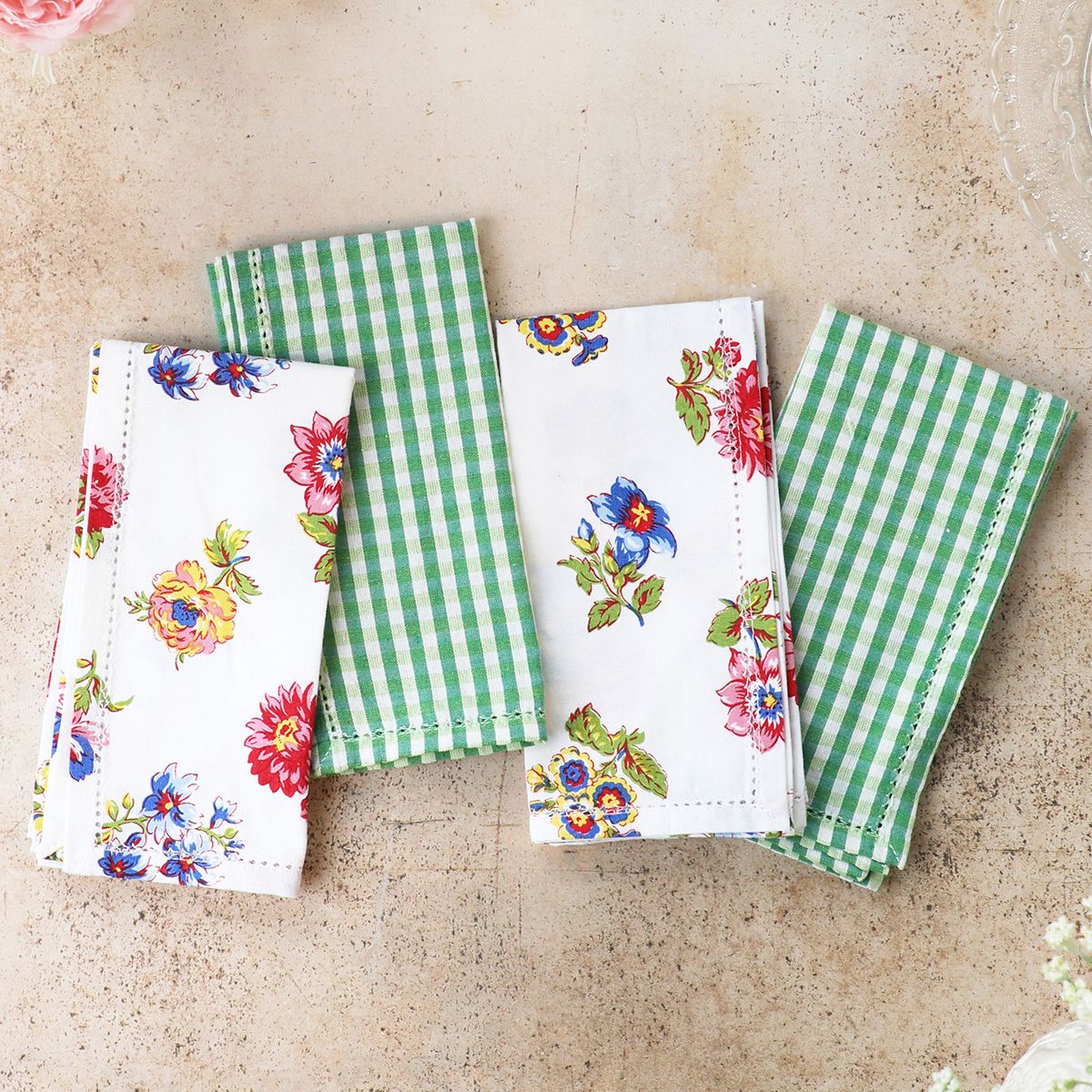 April Cornell Flower Toss Napkins, set of 4
