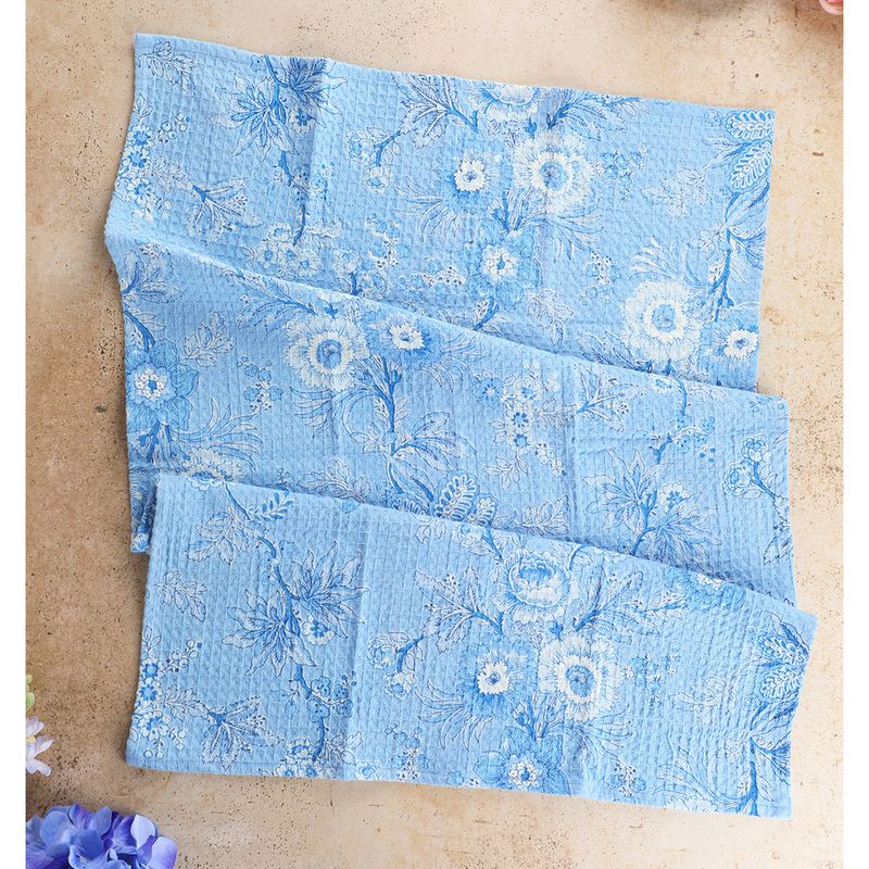 April Cornell Washed Blue Augustine Dishtowel
