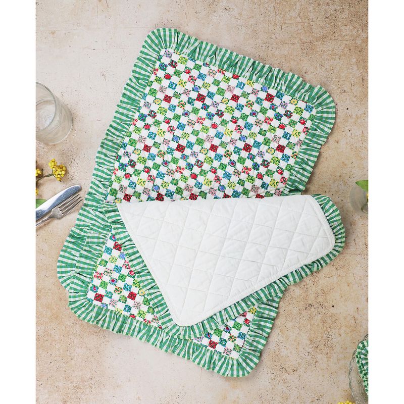 April Cornell Quilted Ruffle Placemat