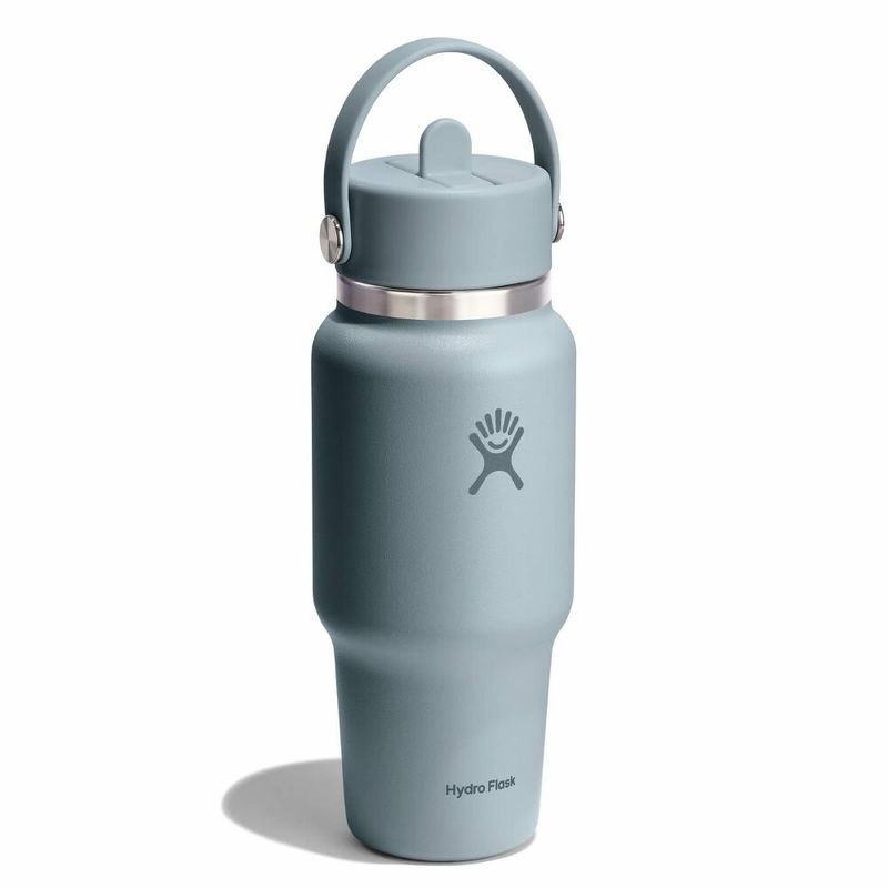 Hydro Flask 24oz Shale Grey Water Bottle with Straw