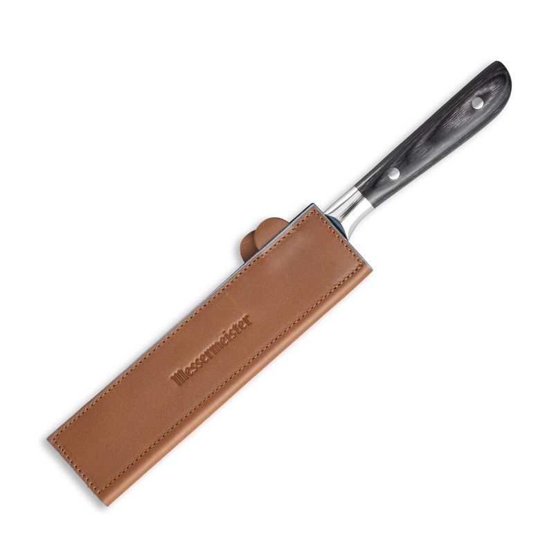 Messermeister 8.5" Saddle Brown Leather Edge Guard