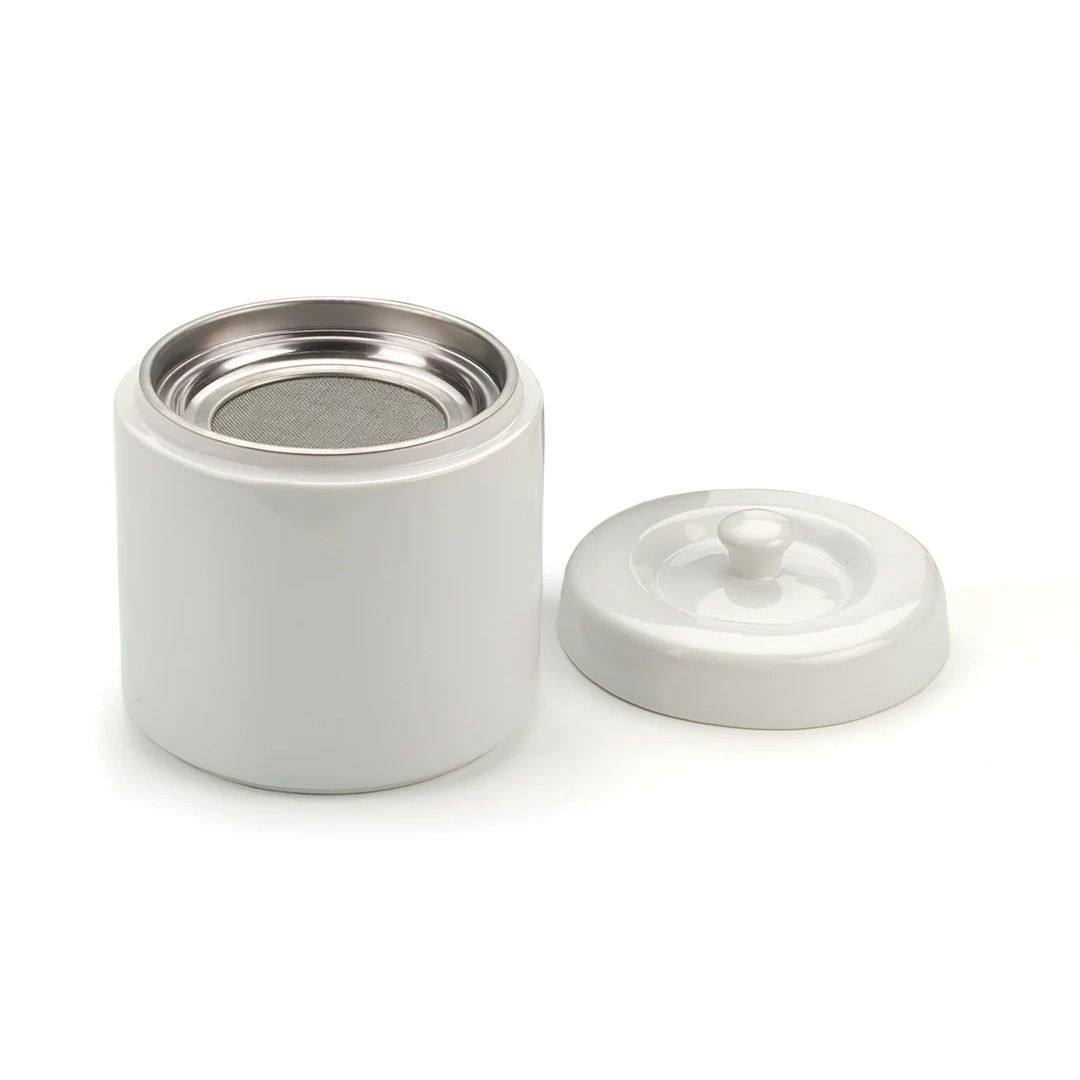 White Ceramic Grease Keeper