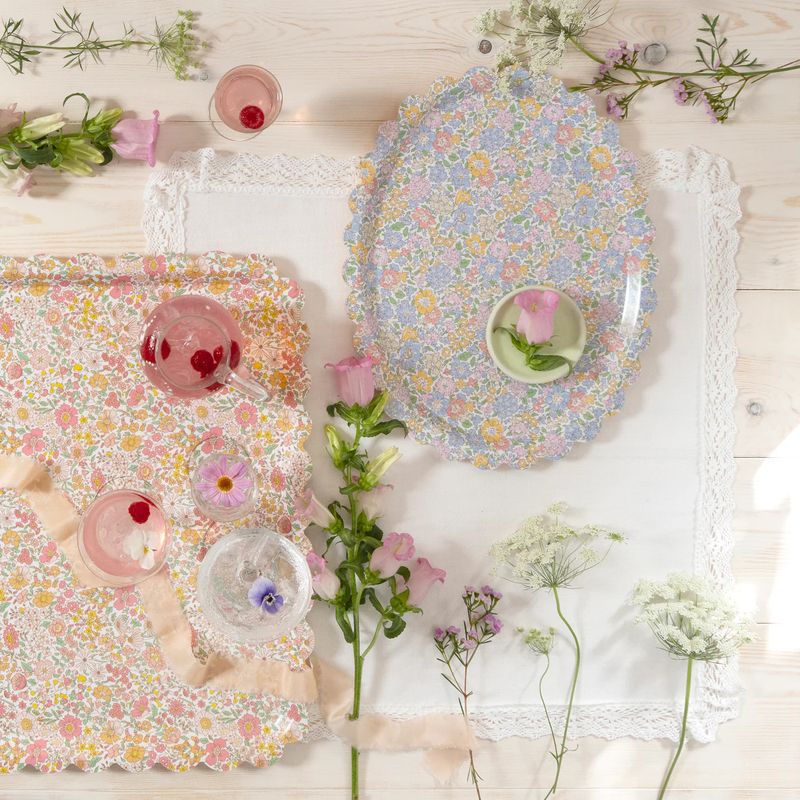Floral Serving Tray