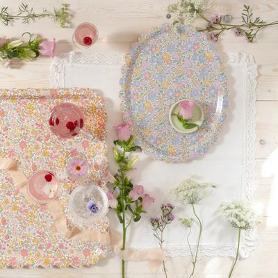 Floral Serving Tray