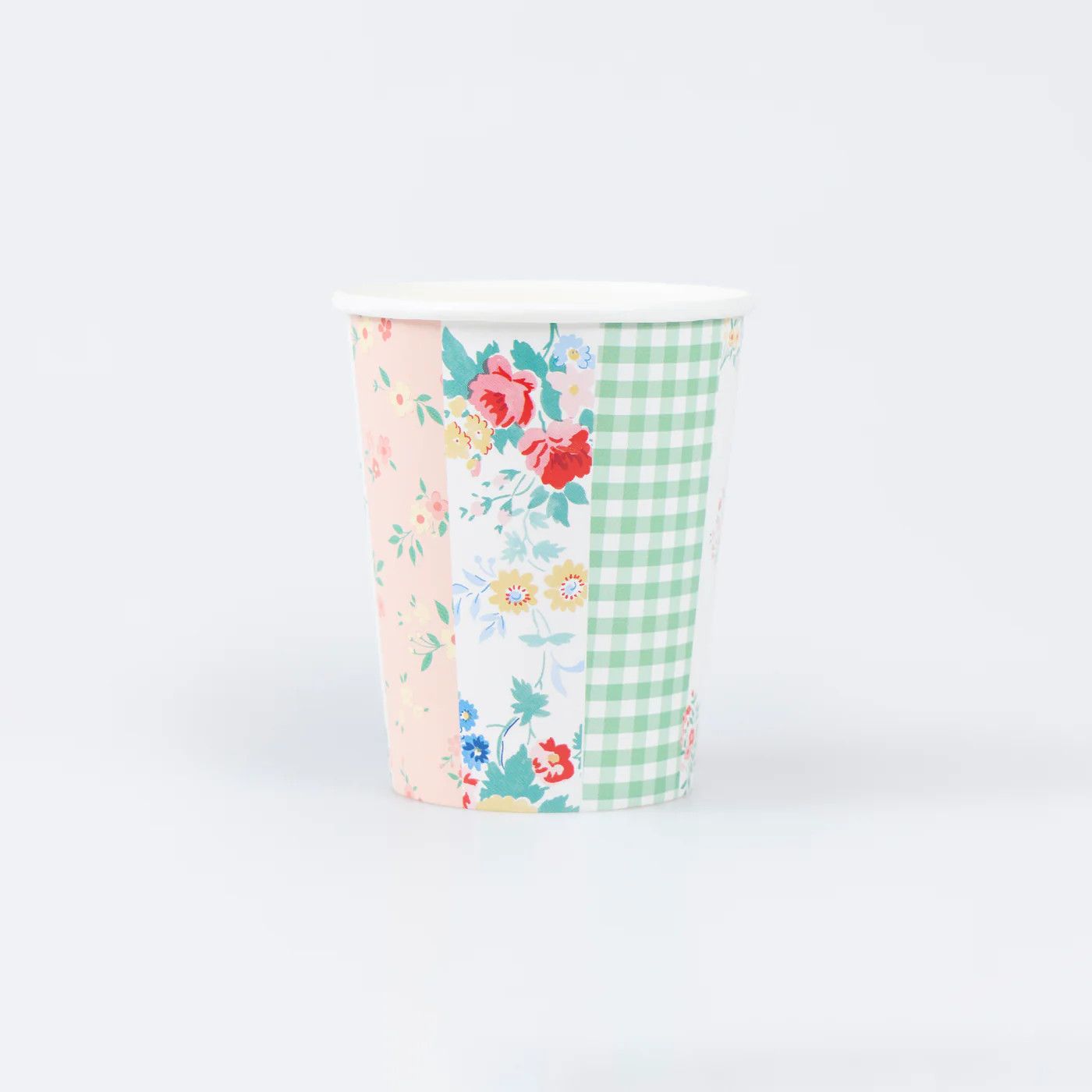Patchwork Paper Cups, set of 8