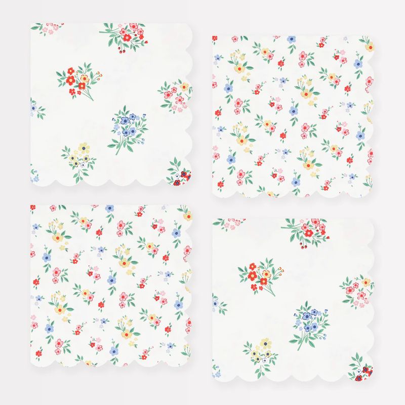 Ditsy Posy Cocktail Napkins, set of 16