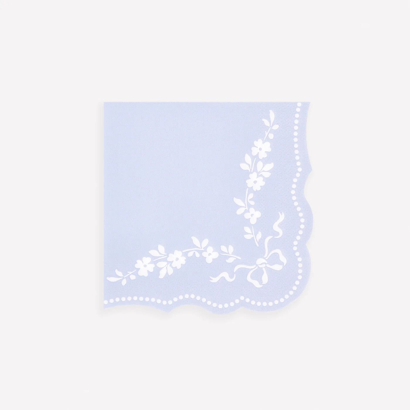 Blue Rococo Cocktail Napkins, set of 16