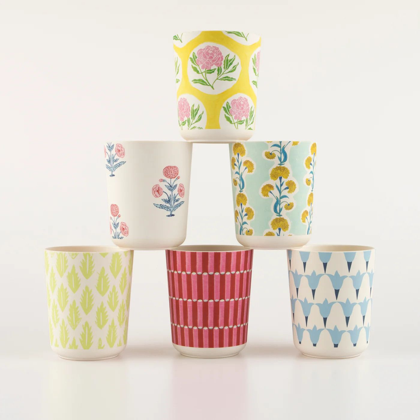 Melamine Party Cups, set of 6