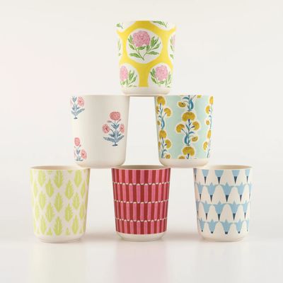 Melamine Party Cups, set of 6