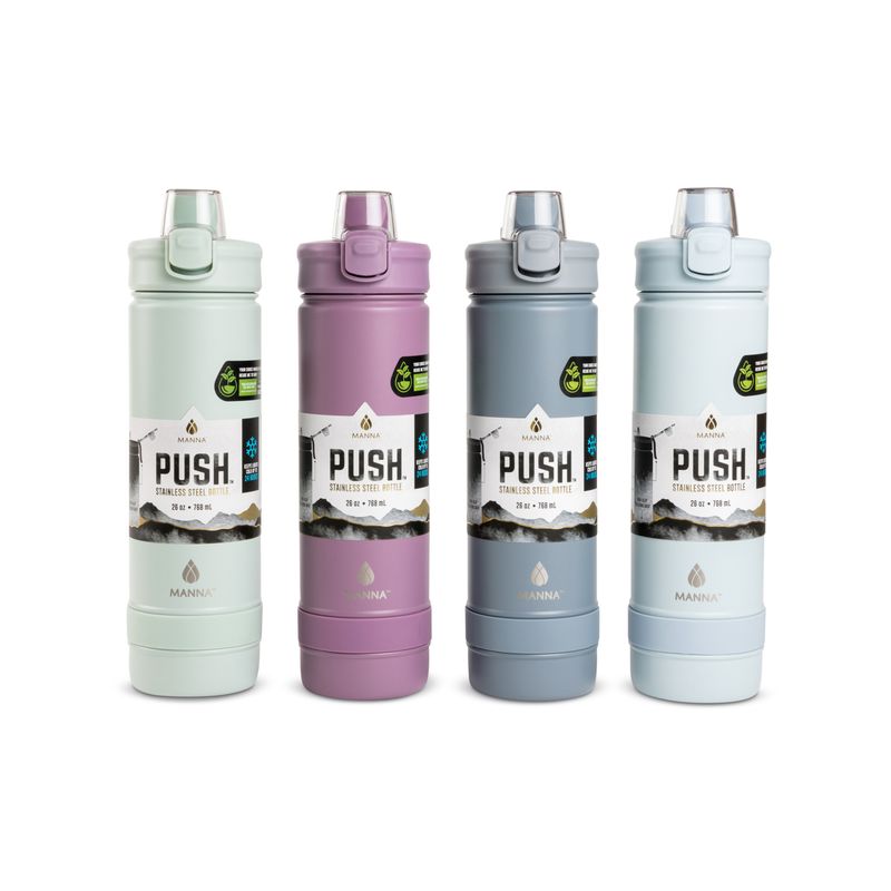 26oz Manna Push Thermos, Assorted Colors