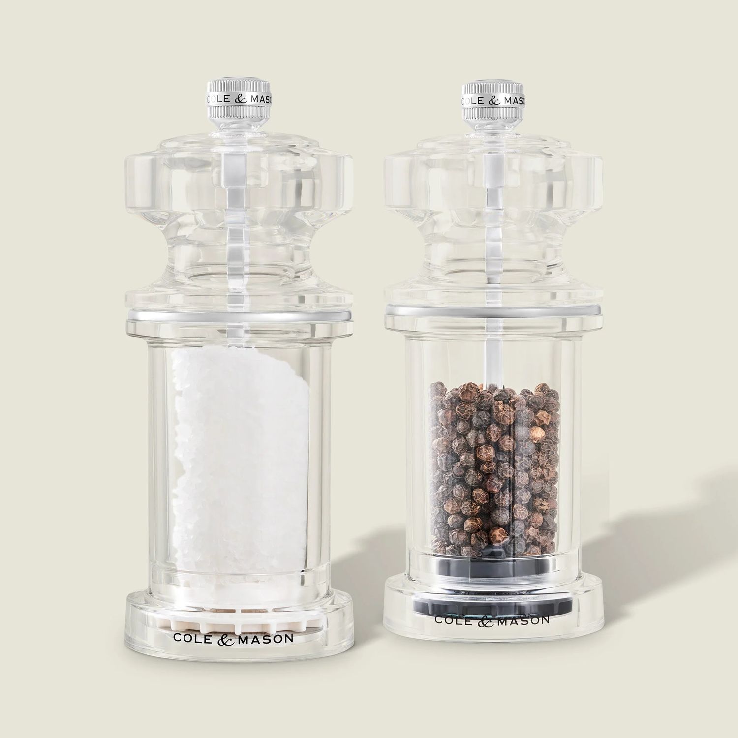 5.5" Acrylic Salt &amp; Pepper Mill Set