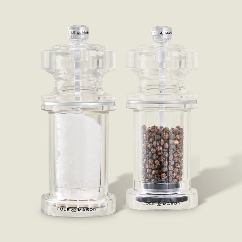 5.5" Acrylic Salt &amp; Pepper Mill Set