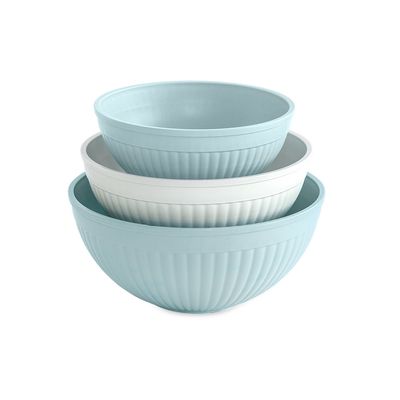 Nordic Ware Sea Blue Melamine Mixing Bowls, set of 3