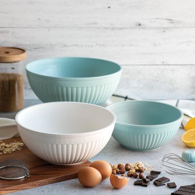 Nordic Ware Sea Blue Melamine Mixing Bowls, set of 3